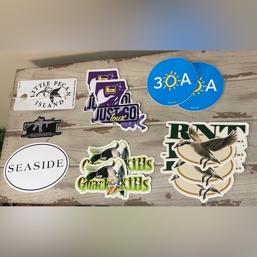 Lot of 11 Decals And 1 Luggage Tag